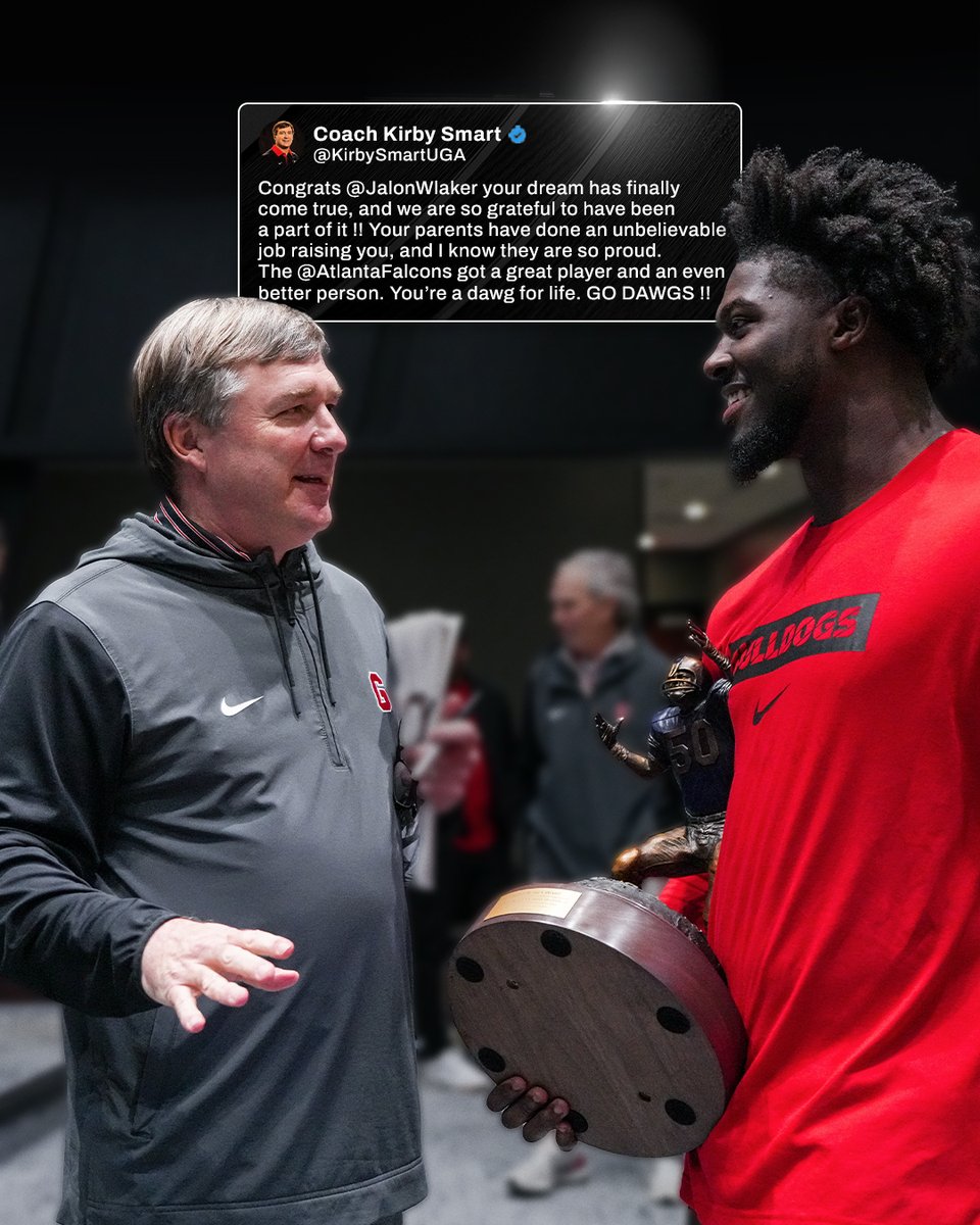 Dawg Walk 🐶

<a href="/KirbySmartUGA/">Coach Kirby Smart</a> x <a href="/JalonWlaker/">Jalon Walker</a>