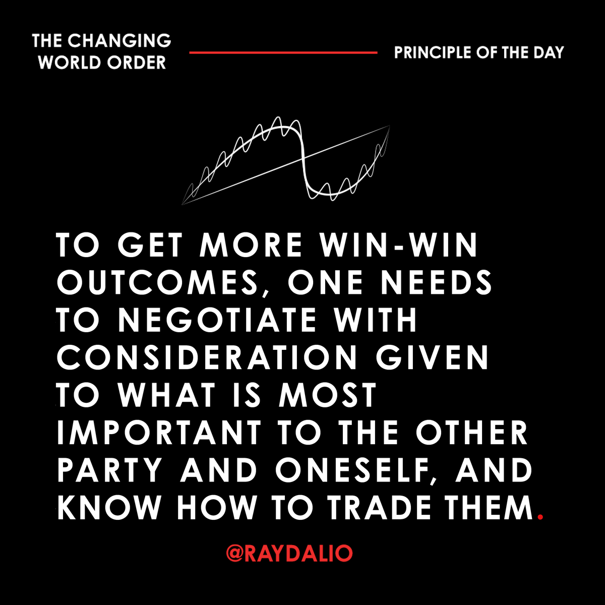 Skilled collaborations to produce win-win relationships that both increase and divide up wealth and power well are much more rewarding and much less painful than wars that lead to one side subjugating the other. Seeing things through your adversary’s eyes and clearly identifying