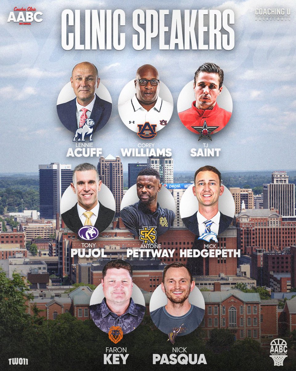 We are ready for this STACKED lineup! If you haven’t signed up, don’t miss this opportunity to learn and grow next week at the AABC x @coaching_u 3rd Annual Clinic. 

🔗aabcclinic.com/2025