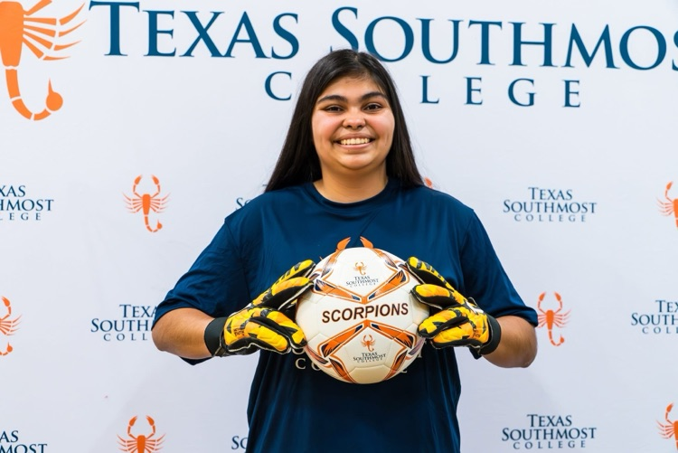 Rowe006's tweet photo. Congratulations to Sheyla Aguilar from Nikki Rowe High School on signing her letter of intent to play soccer at Texas Southmost College! Wishing you all the best as you take this next step in your athletic and academic journey! ⚽️ #WarriorPride #CollegeBound #RoweHS https://t.co/F0WcCVa6Qr
