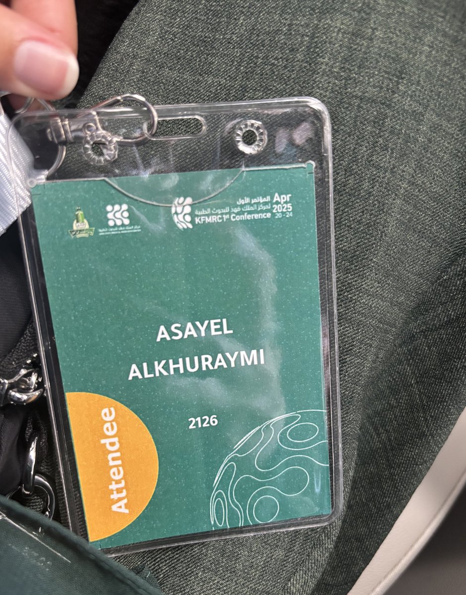Asayel (@asayel38093642) on Twitter photo فخورة بحضوري المؤتمر الأول لمركز الملك فهد للبحوث الطبية KFMRC، كانت تجربة ثرية مليئة بالمحتوى الملهم والنقاشات العلمية القيّمة. سعدت جداً بحضور محاضرة الدكتورة جيهان التي كانت مميزة بكل المقاييس 🤍
<a href="/Alrahimi_uk/">Dr.Jehan Alrahimi</a> #KFMRC_Conference فخورة بحضوري المؤتمر الأول لمركز الملك فهد للبحوث الطبية KFMRC، كانت تجربة ثرية مليئة بالمحتوى الملهم والنقاشات العلمية القيّمة. سعدت جداً بحضور محاضرة الدكتورة جيهان التي كانت مميزة بكل المقاييس 🤍
<a href="/Alrahimi_uk/">Dr.Jehan Alrahimi</a> #KFMRC_Conference