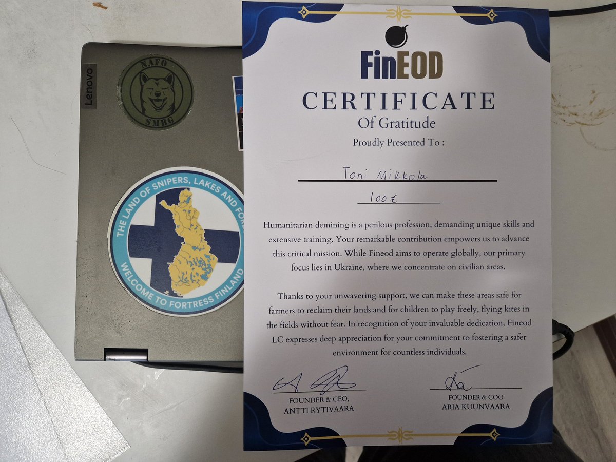 <a href="/fineod/">Fineod Oy</a> good and easy cause to support.