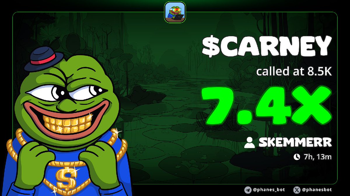 Update on $CARNAY, Just got bonded and reached 65K mc, EZ 4X from my call in X and 7.5X call from my lounge 🚀 

I am still holding my bag, its OG and can break ATH in sometimes 📈 

Hope you make some solamis 💰 

#WAGMI #solana #memecoin
#CanadaElection2025
#bullrun #Pahalgam