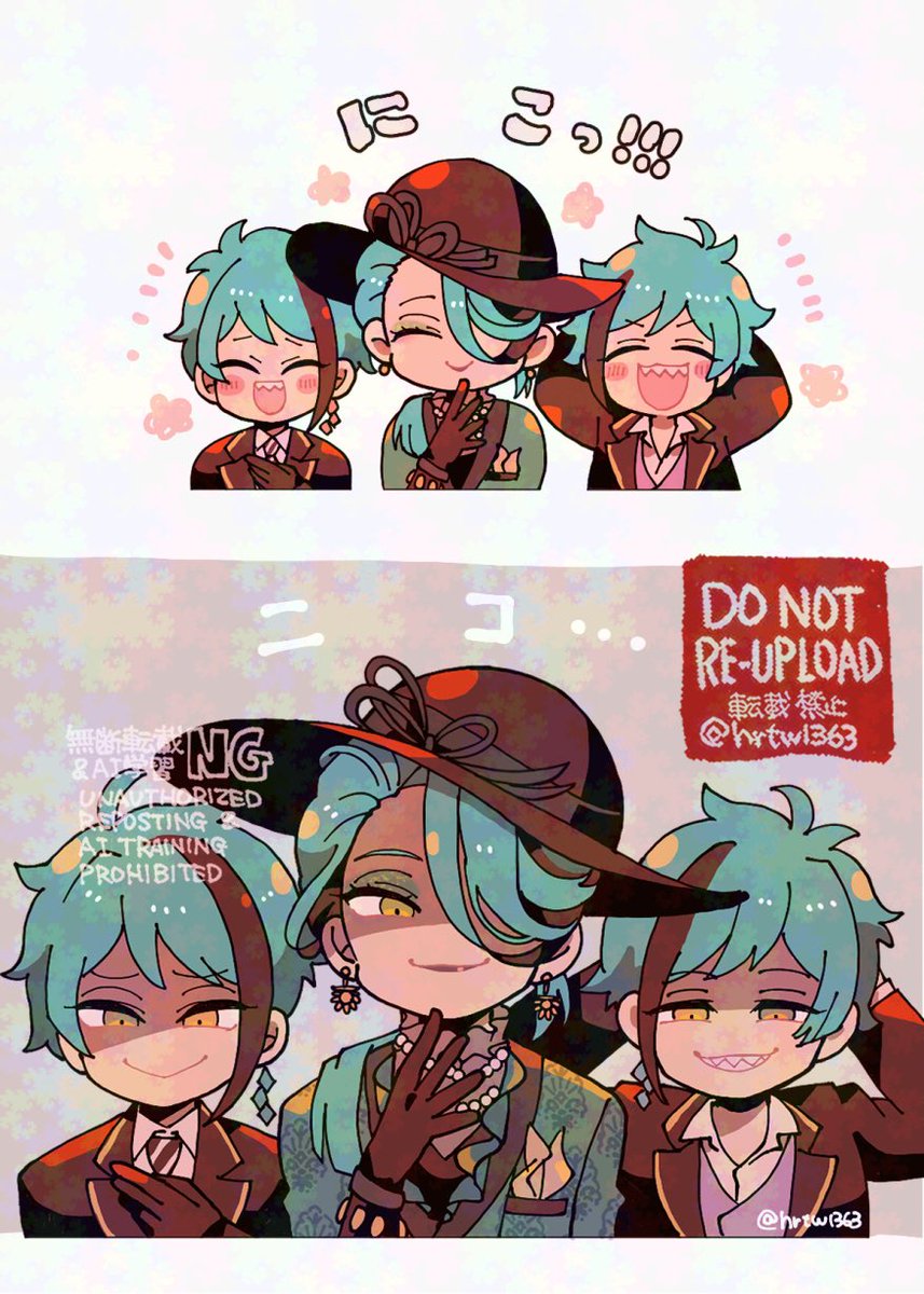 hrtw1363's tweet photo. 笑顔に圧があるにこにこリチ家
（⚠️エタフロ•🐬＋🦈＋リチママ） https://t.co/uF3aik7GdJ