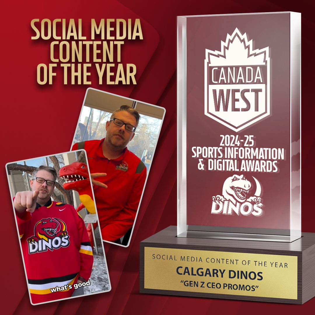 Canada West (@canadawest) on Twitter photo ๐๐ช ๐ฆ๐๐ ๐๐๐ฎ๐ฟ๐ฑ๐: ๐ฆ๐ผ๐ฐ๐ถ๐ฎ๐น ๐ ๐ฒ๐ฑ๐ถ๐ฎ ๐๐ผ๐ป๐๐ฒ๐ป๐ ๐ผ๐ณ ๐๐ต๐ฒ ๐ฌ๐ฒ๐ฎ๐ฟ โญ๏ธ
The <a href="/UCDinos/">UCalgary Dinos</a> capitalized on the "Gen Z marketing" video trend with fire results ๐ฅ
The video was created by Robbert Van Lambalgen, while Dinos Director of Athletics <a href="/BenMatchett/">Ben Matchett</a> was a good ๐๐ช ๐ฆ๐๐ ๐๐๐ฎ๐ฟ๐ฑ๐: ๐ฆ๐ผ๐ฐ๐ถ๐ฎ๐น ๐ ๐ฒ๐ฑ๐ถ๐ฎ ๐๐ผ๐ป๐๐ฒ๐ป๐ ๐ผ๐ณ ๐๐ต๐ฒ ๐ฌ๐ฒ๐ฎ๐ฟ โญ๏ธ
The <a href="/UCDinos/">UCalgary Dinos</a> capitalized on the "Gen Z marketing" video trend with fire results ๐ฅ
The video was created by Robbert Van Lambalgen, while Dinos Director of Athletics <a href="/BenMatchett/">Ben Matchett</a> was a good