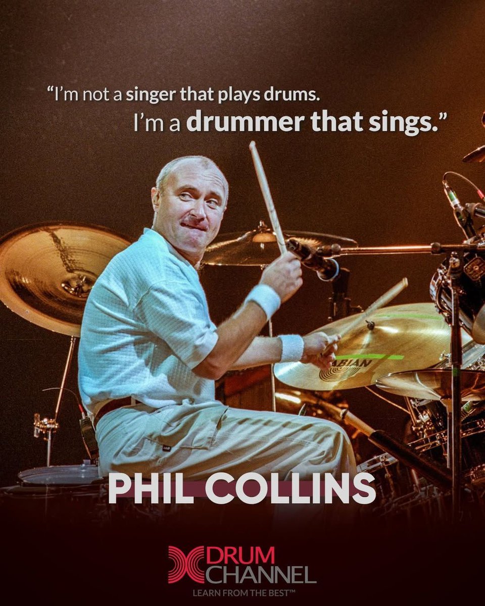 drumchannel (@drumchannel) on Twitter photo "I'm not a singer that plays drums, I'm a drummer that sings" - <a href="/PhilCollinsFeed/">Phil Collins</a> 👊
#drumchannel #musiceducation #genesis #philcollins "I'm not a singer that plays drums, I'm a drummer that sings" - <a href="/PhilCollinsFeed/">Phil Collins</a> 👊
#drumchannel #musiceducation #genesis #philcollins