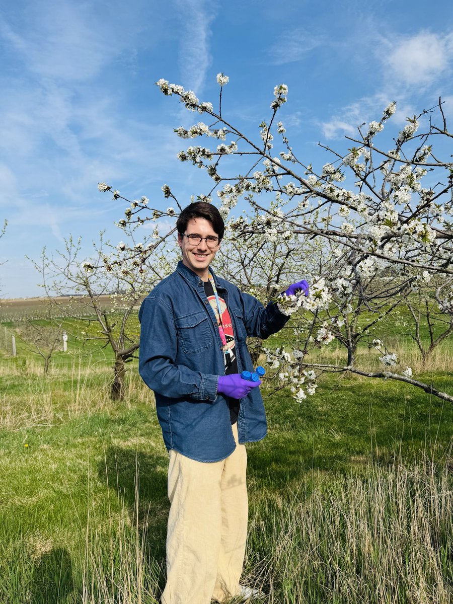One of the favourite parts of my job is sampling season! 🌸🧫🧬 A fun lab activity in the sunshine <a href="/Sanju481005/">Sanju</a> <a href="/michiganstateu/">MSU</a>