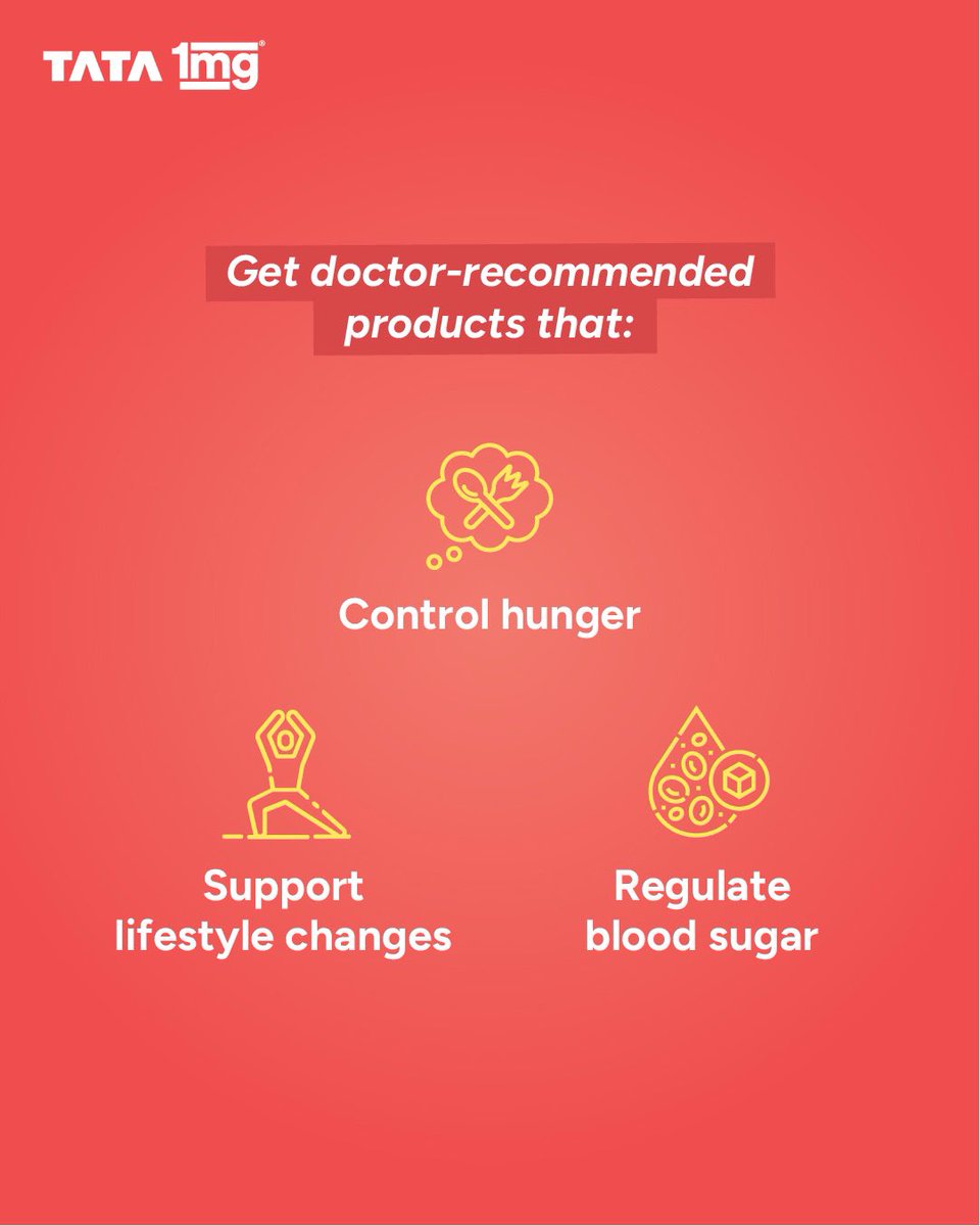 The most difficult part of weight loss? Getting started. When diets fail and motivation dips, the right support can help you move forward.

But, with the latest weight management products, taking that first step can feel a little easier.

Available on Tata 1mg, they help: