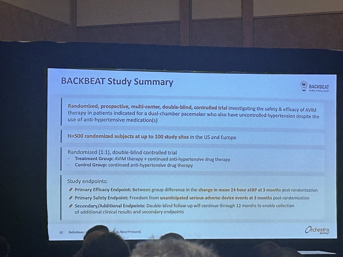 Jingnan Han, MD, MSc (@jingnanh) on Twitter photo The BACKBEAT trial is testing AVIM therapy—a novel way to lower blood pressure using a pacemaker! Dual-chamber pacing adjusts AV delay to reduce SBP in hypertensive patients needing pacing. Promising results in MODERATO II, now going global. <a href="/AndreaRussoEP/">Andrea Russo</a> #HRS2025 #AVIM The BACKBEAT trial is testing AVIM therapy—a novel way to lower blood pressure using a pacemaker! Dual-chamber pacing adjusts AV delay to reduce SBP in hypertensive patients needing pacing. Promising results in MODERATO II, now going global. <a href="/AndreaRussoEP/">Andrea Russo</a> #HRS2025 #AVIM