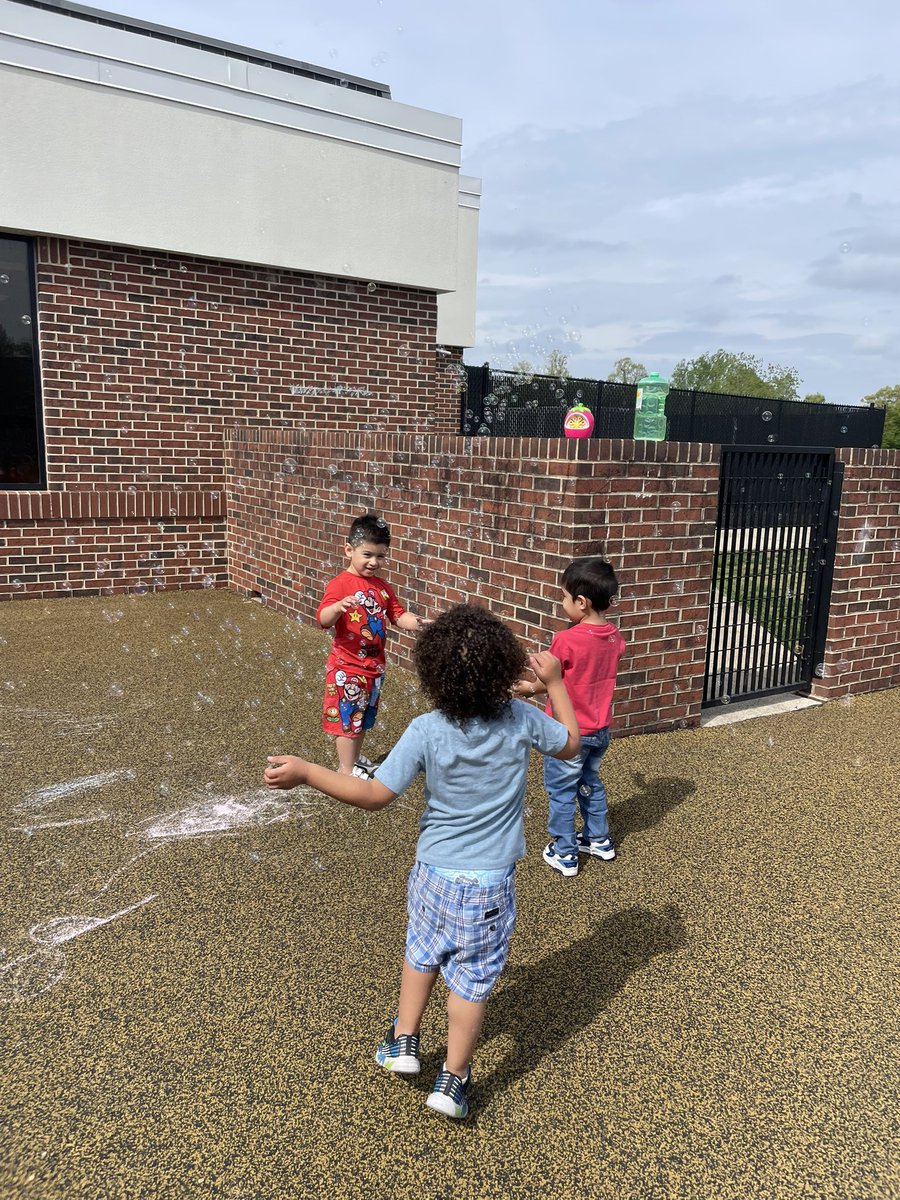 Outside fun this week with a little marshmallow painting. <a href="/LowesIslandElem/">Lowes Island</a>