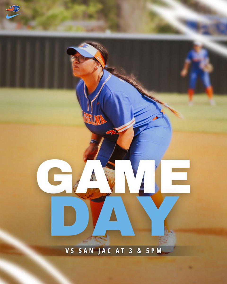 GAME DAY vs San Jac!!

📍: Houston, TX
⏰: 3pm &amp; 5pm

Live stream:
Game 1: tsbnsports.com/angelina-vs-sa…
Game 2: tsbnsports.com/angelina-vs-sa…

#RunEm #SameGameSaneRules