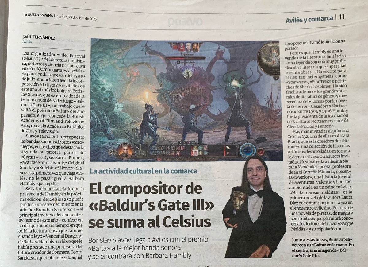 Siguen contando con espacio en la prensa local las novedades del #celsius2025,
y nosotros no nos cansaremos nunca de agradecérselo.
