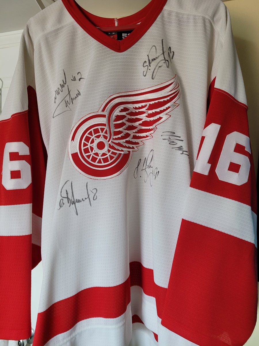 Keith Gave (@keithgave) on Twitter photo Time is running out to bid on an ultra rare piece of Russian Five history.
Auction ends at 5 p.m. Saturday (tomorrow!).
To bid, visit keithgave.com
ALL PROCEEDS to benefit the Vladimir Konstantinov Special Needs Trust and <a href="/FrediThePizzamn/">Putt For Eagle</a> Autism Foundation. Time is running out to bid on an ultra rare piece of Russian Five history.
Auction ends at 5 p.m. Saturday (tomorrow!).
To bid, visit keithgave.com
ALL PROCEEDS to benefit the Vladimir Konstantinov Special Needs Trust and <a href="/FrediThePizzamn/">Putt For Eagle</a> Autism Foundation.