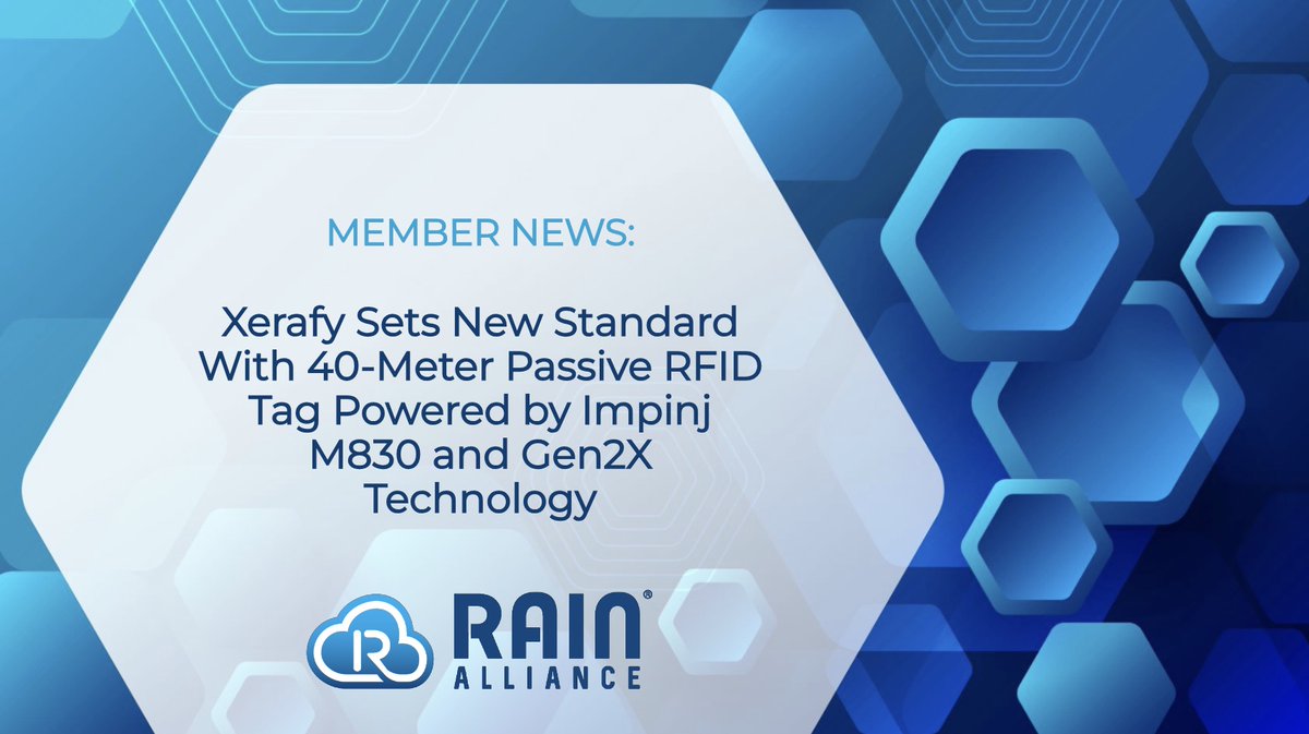 RAIN_Alliance's tweet image. Did you catch the recent news? 📰

#RAINAlliance member @Xerafy launched the upgraded Container OUTDOOR RFID tag, delivering a record-breaking 40-meter read range on metal - the longest in the industry for a passive #UHFRFID tag! 😲👏

Read more: brnw.ch/21wSdKg