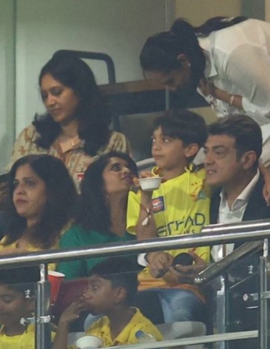 THALA Ajith is here at Chepauk 🔥

#AjithKumar #GoodBadUgly