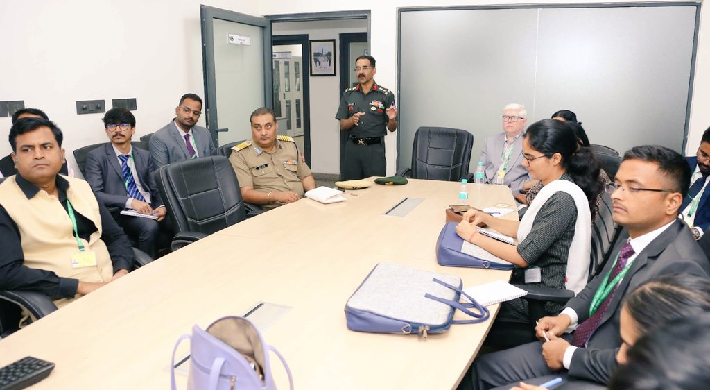 IIS Officer Trainees (@iis_now) on Twitter photo Brig. P Satish Warrier of <a href="/BROindia/">๐๐จ๐ซ๐๐๐ซ ๐๐จ๐๐๐ฌ ๐๐ซ๐ ๐๐ง๐ข๐ฌ๐๐ญ๐ข๐จ๐ง</a> delivered an insightful talk to IIS Officer Trainees, highlighting how the Border Roads Organisation is transforming Indiaโs frontiersโaiding connectivity, bolstering security & spurring growth in border regions.
#IIS #HIMVEER <a href="/SpokespersonMoD/">Ministry of Defence, Government of India</a> Brig. P Satish Warrier of <a href="/BROindia/">๐๐จ๐ซ๐๐๐ซ ๐๐จ๐๐๐ฌ ๐๐ซ๐ ๐๐ง๐ข๐ฌ๐๐ญ๐ข๐จ๐ง</a> delivered an insightful talk to IIS Officer Trainees, highlighting how the Border Roads Organisation is transforming Indiaโs frontiersโaiding connectivity, bolstering security & spurring growth in border regions.
#IIS #HIMVEER <a href="/SpokespersonMoD/">Ministry of Defence, Government of India</a>