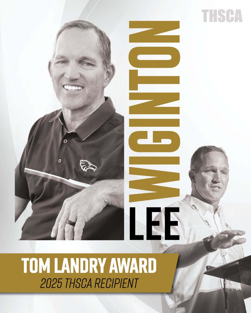 THSCA (@thscacoaches) on Twitter photo CONGRATULATIONS to the 2025 Tom Landry Award winner, Lee Wiginton from Allen HS!👏 Thank you for the positive impact you've made on the athletes and the game of football in our great state!
<a href="/CoachLWig/">Lee Wiginton</a> | <a href="/alleneaglesfb/">Allen Eagles Football🏆🏆🏆🏆🏆</a> CONGRATULATIONS to the 2025 Tom Landry Award winner, Lee Wiginton from Allen HS!👏 Thank you for the positive impact you've made on the athletes and the game of football in our great state!
<a href="/CoachLWig/">Lee Wiginton</a> | <a href="/alleneaglesfb/">Allen Eagles Football🏆🏆🏆🏆🏆</a>