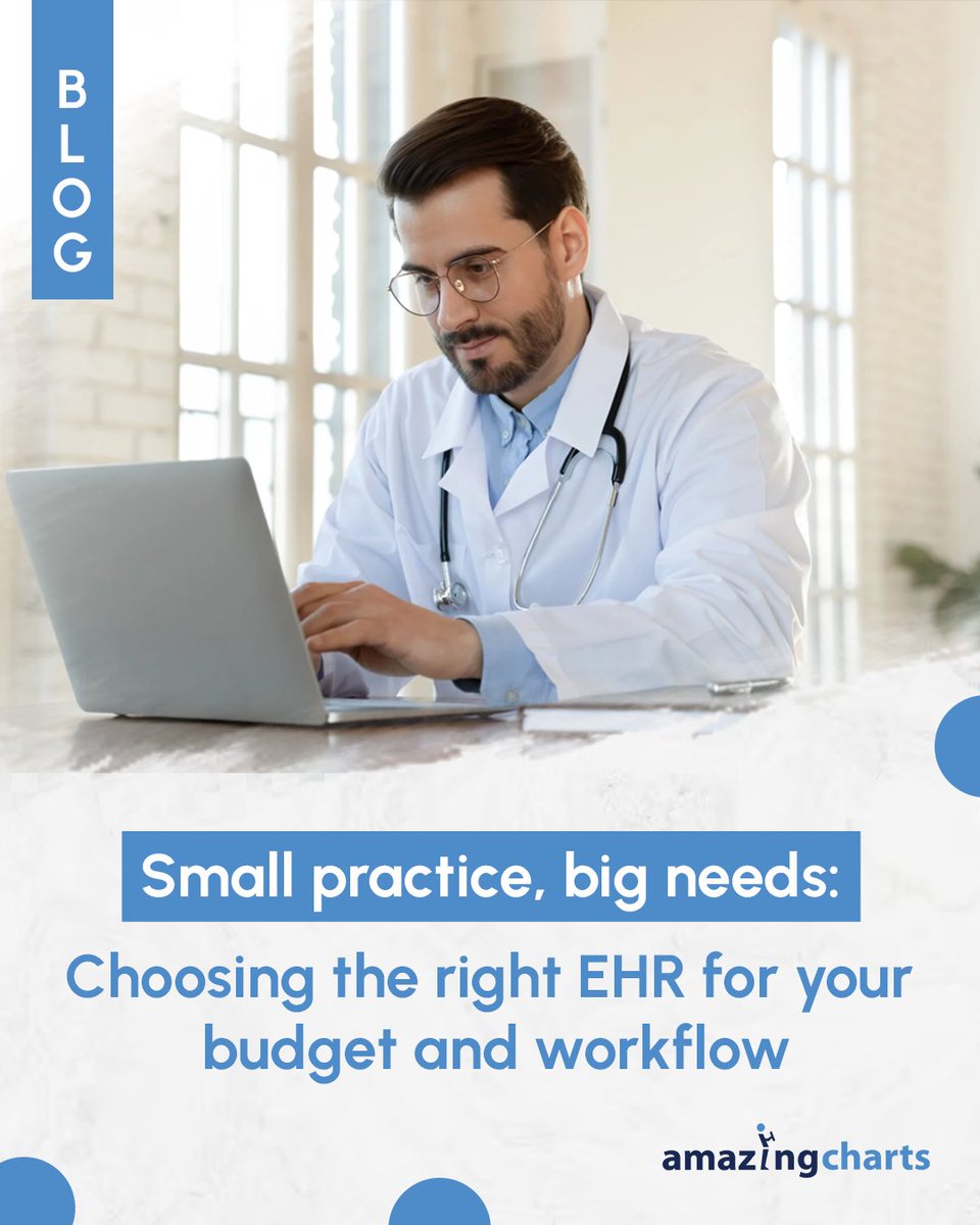 Running a small practice comes with big responsibilities - but your EHR shouldn't add to the load. Discover how to choose the right EHR that fits your budget, simplifies your workflow, and supports patient care. 
Know More: hubs.ly/Q03jfbcJ0
#SmallPractice #EHRSoftware