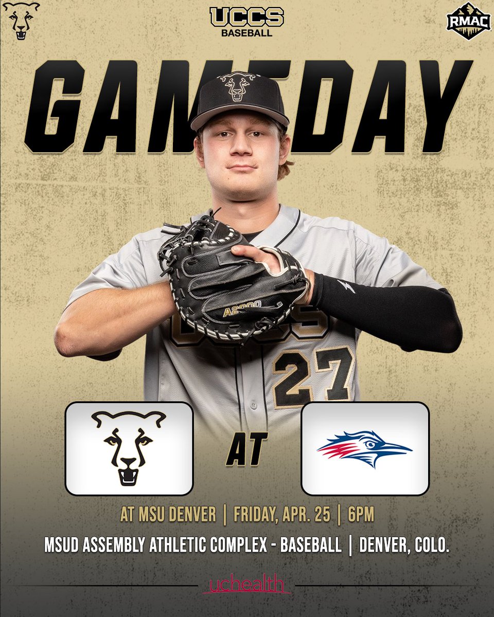 ⚾️ GAMEDAY ⚾️

🆚 MSU Denver
📍 Denver, Colo.
🏟️ MSUD Assembly Athletic Complex - Baseball
⌚️ 6 p.m.
📊 brnw.ch/21wSdLg
🎥 brnw.ch/21wSdLh

#GoMountainLions #RMACbsb