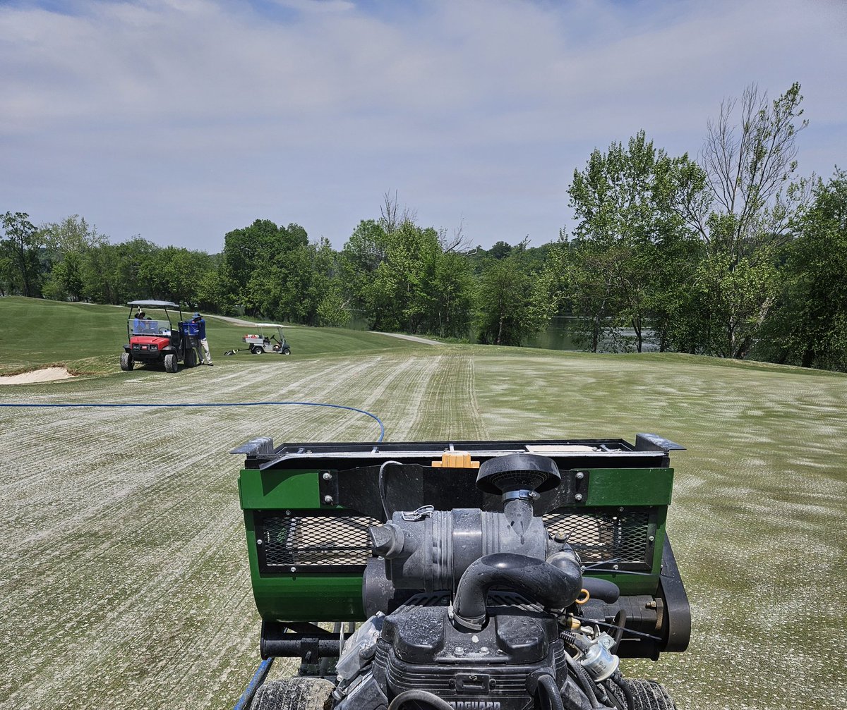 Craig Thompson, CGCS (@dryject_ncva) on Twitter photo Willow Oaks CC in Richmond, VA with <a href="/EricHFrazier/">Eric Frazier</a> and staff. Staff was exceptional for a smooth, efficient operation. New machine upgrades left deep channels and a powdery dotted top-dressing. 2 machines, 115M, one day. Thanks for the help and see you next year. #DryJect Willow Oaks CC in Richmond, VA with <a href="/EricHFrazier/">Eric Frazier</a> and staff. Staff was exceptional for a smooth, efficient operation. New machine upgrades left deep channels and a powdery dotted top-dressing. 2 machines, 115M, one day. Thanks for the help and see you next year. #DryJect