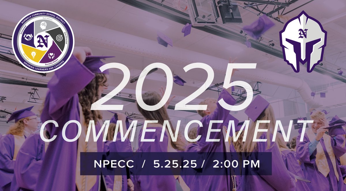 Norwalk Schools (@norwalkschools) on Twitter photo ๐ The countdown is ON! Just ONE MONTH until we celebrate the Norwalk Class of 2025 at Commencement! ๐ Letโs cheer on our seniors as they finish their last days as NHS students! #ClassOf2025 #CommencementCountdown #NORWALKPROUD #FutureReady #onwardnhs <a href="/Norwalk_HS/">Norwalk High School</a> ๐ The countdown is ON! Just ONE MONTH until we celebrate the Norwalk Class of 2025 at Commencement! ๐ Letโs cheer on our seniors as they finish their last days as NHS students! #ClassOf2025 #CommencementCountdown #NORWALKPROUD #FutureReady #onwardnhs <a href="/Norwalk_HS/">Norwalk High School</a>
