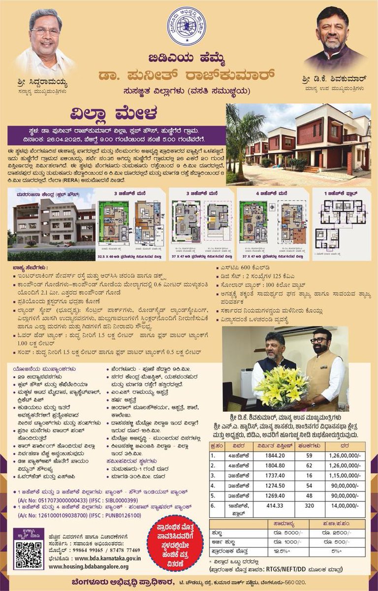 Bangalore Development Authority (@bdacommissioner) on Twitter photo #bdavilla #bdavilla