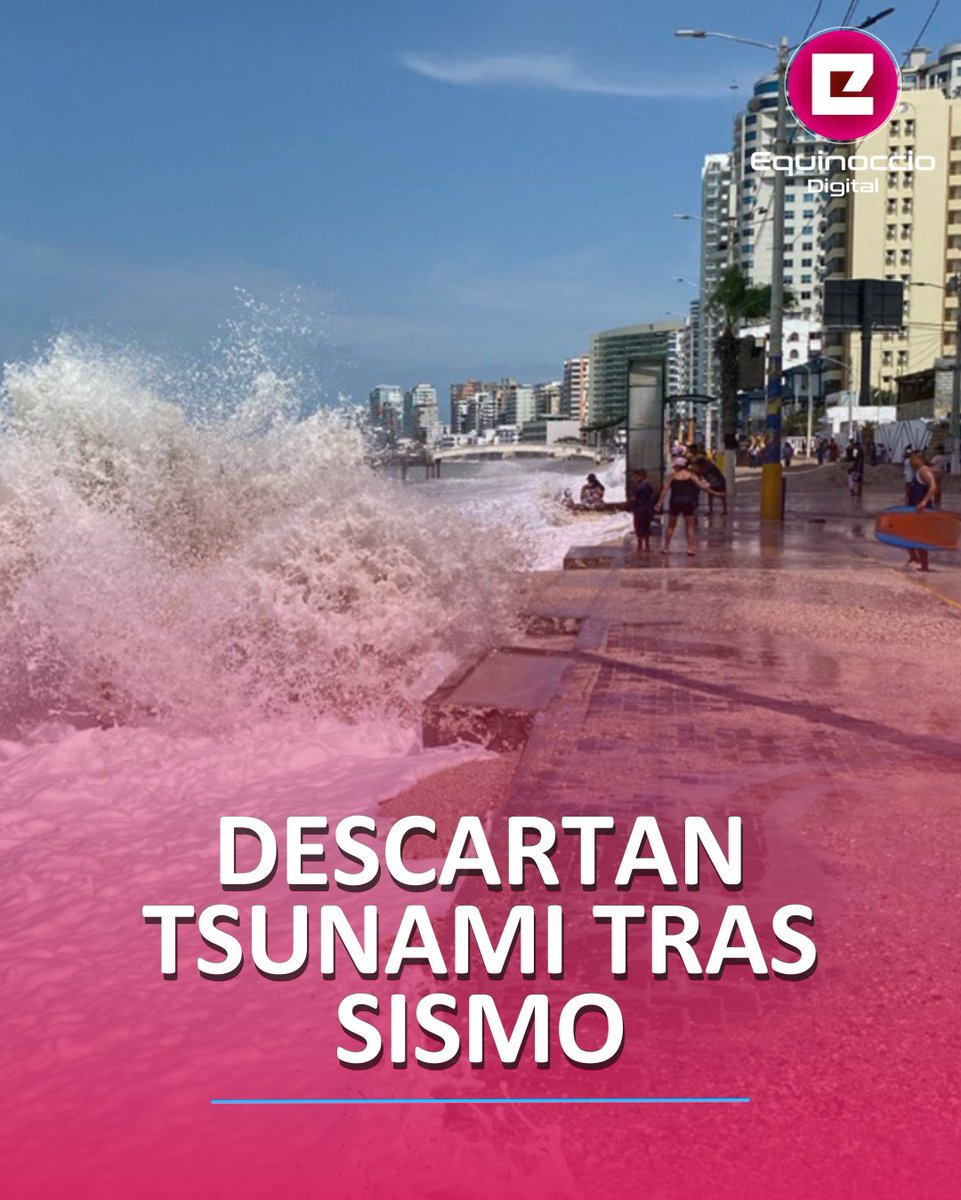 🟣La mañana del 25 de abril de 2025, un sismo de magnitud 6,0 con epicentro frente a las costas de Esmeraldas sacudió varias provincias del país y generó preocupación por un posible tsunami.

🟣Sin embargo, el Instituto Oceanográfico y Antártico de la Armada (INOCAR) confirmó que