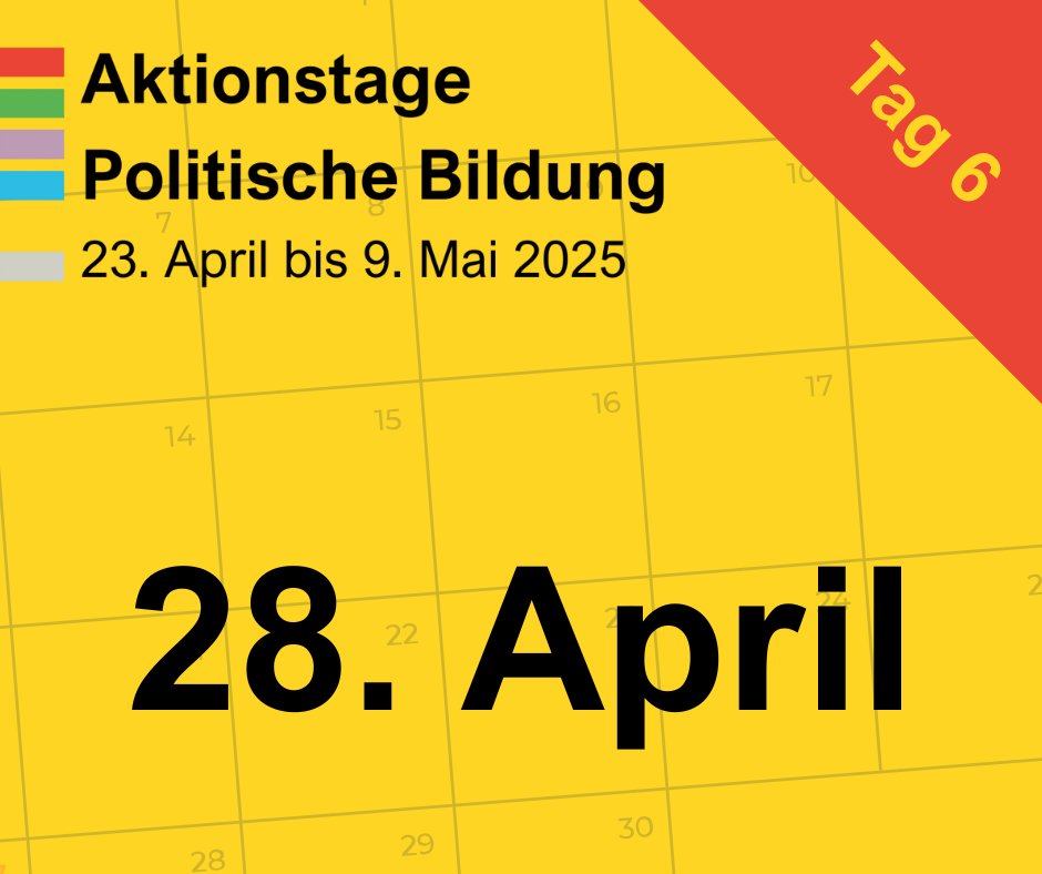 28. April: Tag 6 der Aktionstage Politische Bildung 2025 #atpb25
humanrights.at/aktionstage/ta…
Workshop-Tag an der KPH Wien/NÖ in Krems, Führung durch das Parlament, Fokusgruppendiskussion SEEDS &amp; Filmscreening "Perla".
#PolitischeBildung #Schule #Demokratie #DCEY2025 #Erinnern2025