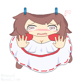 gyuu2_lime's tweet photo. 情けない平面化画像（過去絵）
お姉さんキャラがぐるぐる目のぺらぺらぺちゃんこになるのはとても情けなくてかわいい https://t.co/X7tjTJkMNm