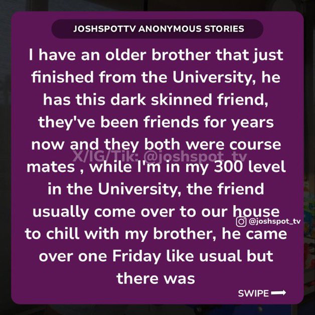 DiianaD___'s tweet photo. "My brother must not find out I mistakenly had s*x with his friend, help!!"

A thread 🍿👇 https://t.co/ByxEmpFf5R