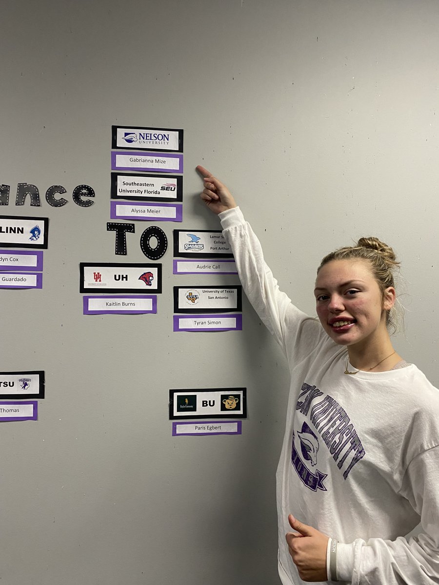 Tricia_Neumann1's tweet photo. Wildkats are Going Places! Congrats on your acceptances: Audrie Call to Lamar State Port Arthur, Joseph Miller to Full Sail, Gabrianna Mize to Nelson, Brent Moody to ACU! @WillisSchools @Willis_HS_TX
@WHS_COUNS https://t.co/NlZEoktmsL