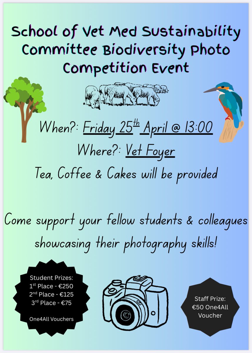 🌍Earth Day x Vet Med School Sustainability Committee🐾
Today we celebrated sustainability &amp; biodiversity- on campus and beyond! I am proud to have secured the ‘Students for Sustainability’ grant which helped make today a success #EarthDay #Sustainability #Biodiversity @UCDvetmed