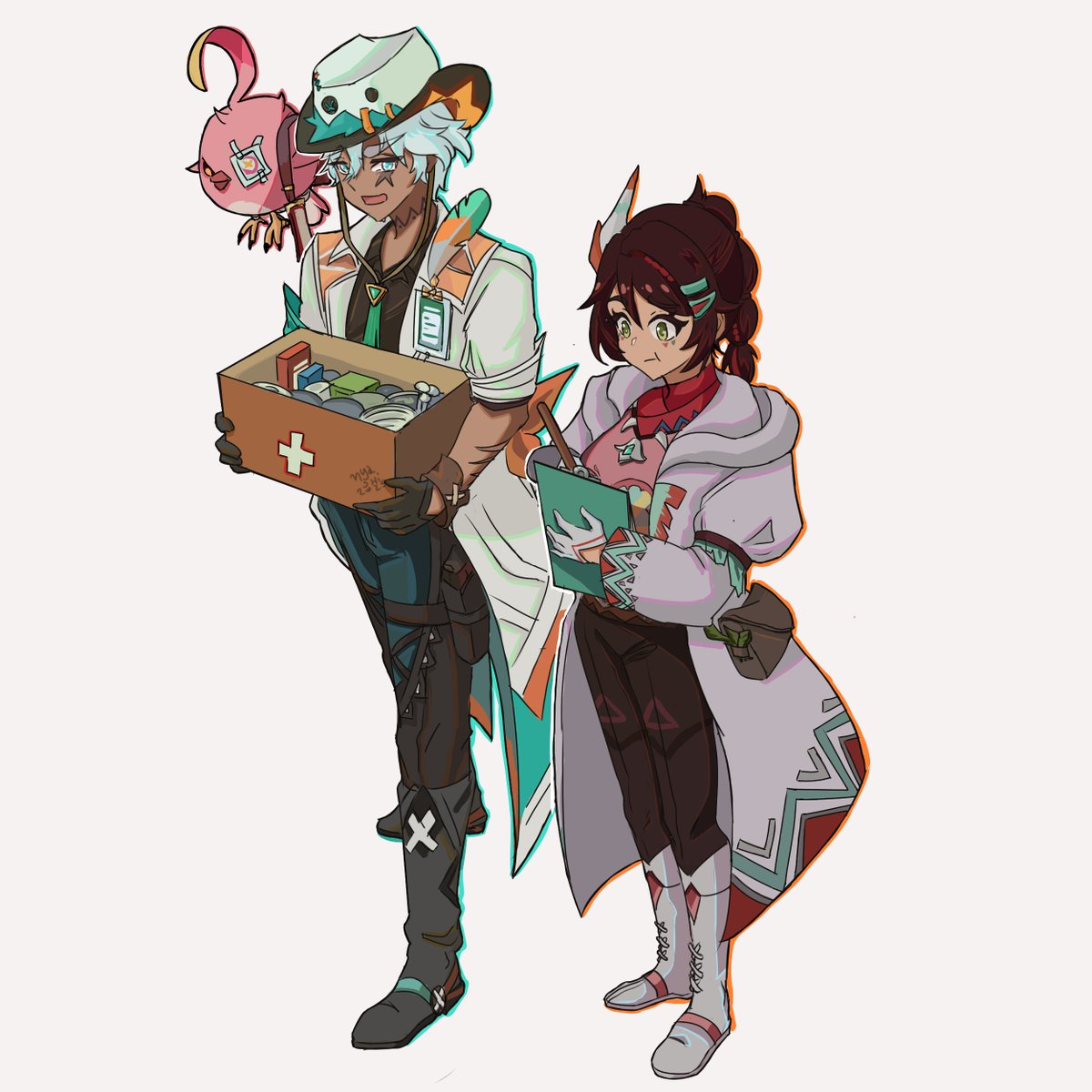 nyanshiart's tweet photo. they deserved more fanarts together 🥲#GenshinImpact #Chuychu #ifa #genshin #原神 #natlan https://t.co/kE2gcvq2TN