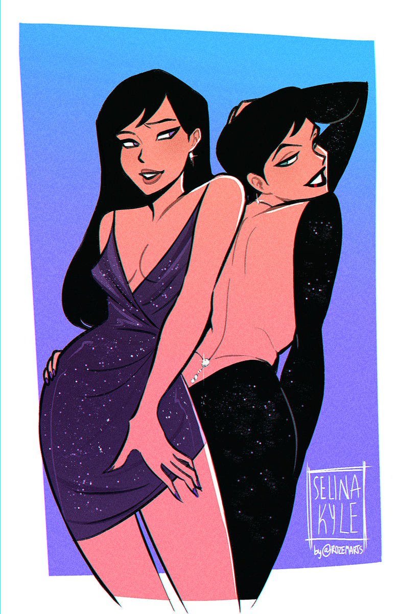selina kyle &amp; lois lane by rose mary
