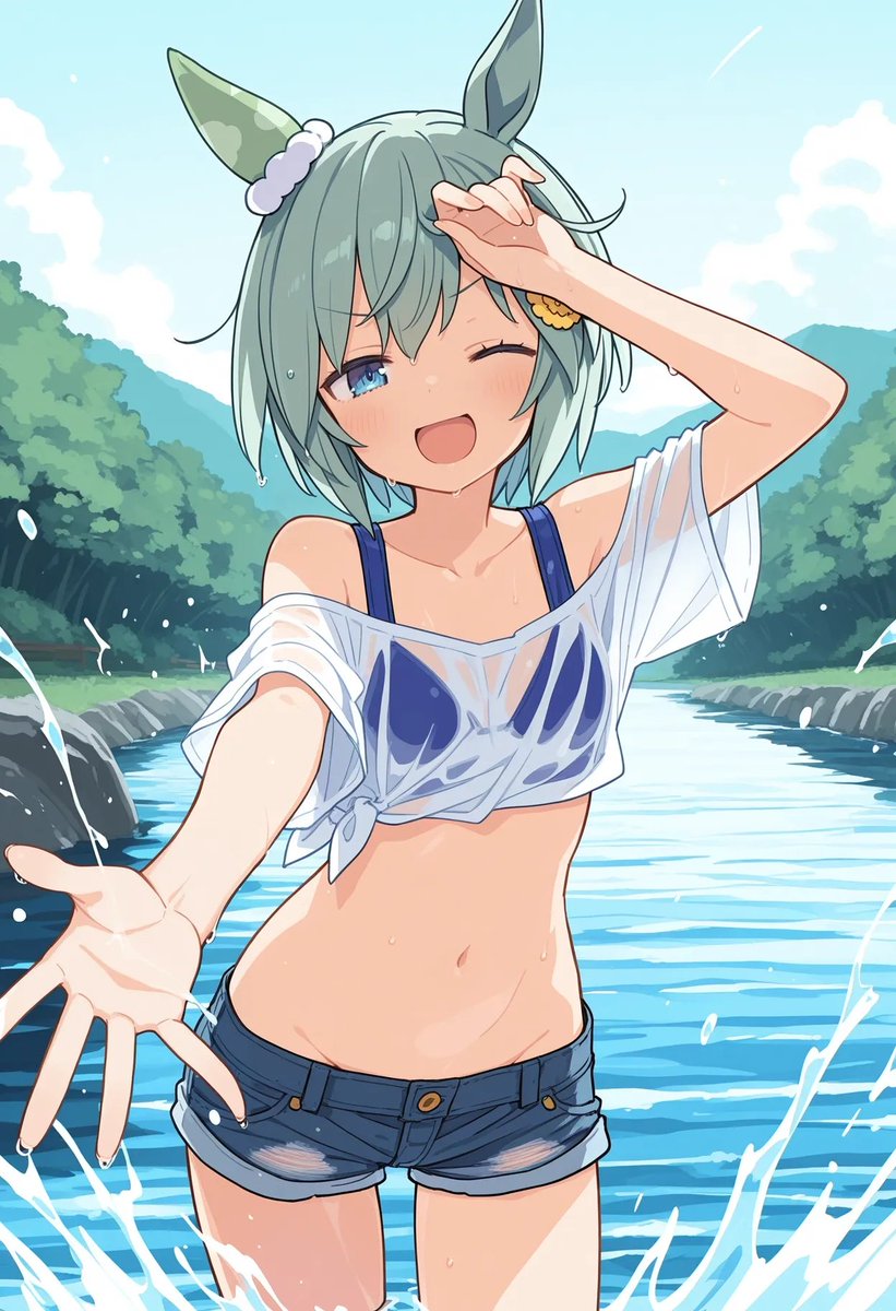 そろそろ川遊びの季節🔫
#セイウンスカイ生誕祭2025