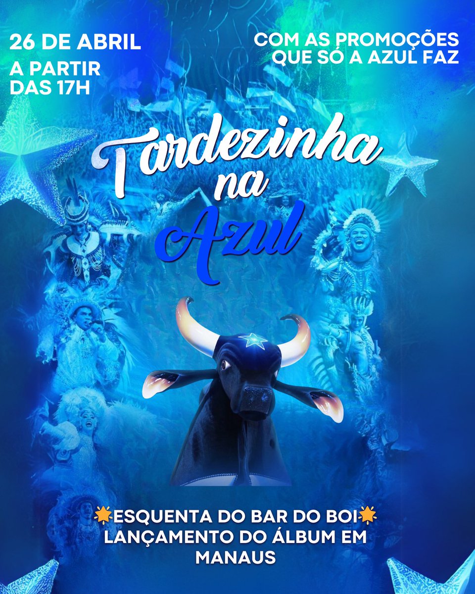 AzulDistri's tweet image. Chegamos no X 🌟💙
E já chegamos com evento e promoção, vem com a gente pra Tardezinha na azul, o seu esquenta para o Bar do Boi desse fim de semana 🔥💙✨