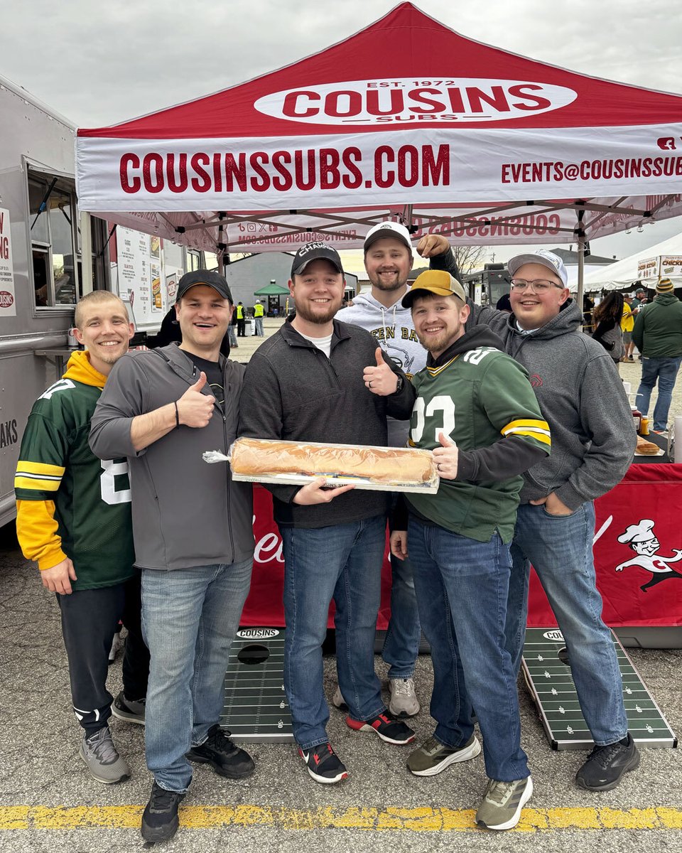 Heading to the draft? Swing by the Cousins Subs Food Truck for a delicious sub and a chance to win free food!