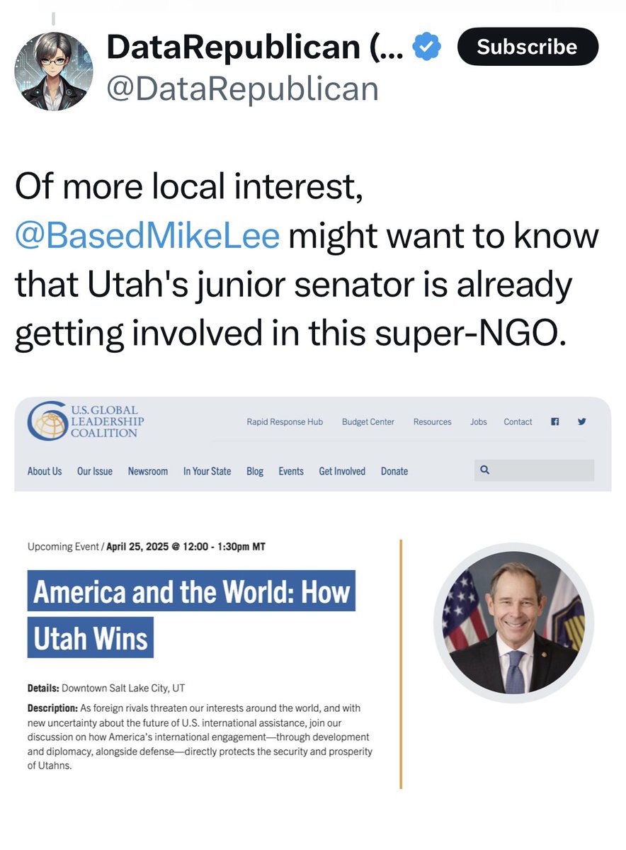 skwalker117's tweet image. Does Utah know that @SenJohnCurtis is already getting involved with this NGO USGLC which is funded by George Soros Open Society Foundation and the Bill Gates Foundation?