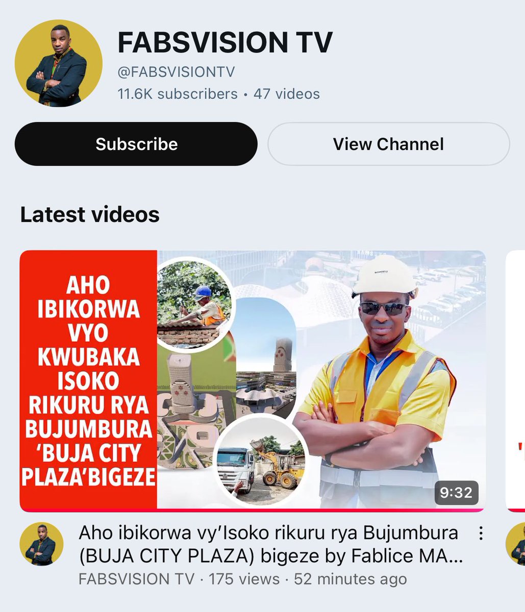 Kurikirana aho ibikorwa vyo kwubaka isoko rikuru rya Bujumbura ‘BUJA CITY PLAZA’ bigeze. Click the link to watch : youtu.be/dXhEBfyGXJU?si…