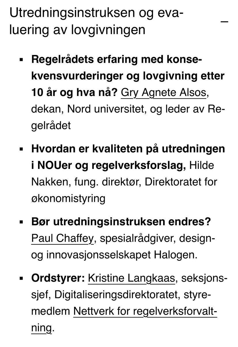 NOU_snakker_vi (@nou_snakker_vi) on Twitter photo 👀 Nourdefest!
<a href="/lovkonferansen/">Lovkonferansen (UiO)</a> byr opp til Noue diskusjoner om #nou #utredningsinstruksen og #lovgivning.
Nourdene fryder seg. 👀 Nourdefest!
<a href="/lovkonferansen/">Lovkonferansen (UiO)</a> byr opp til Noue diskusjoner om #nou #utredningsinstruksen og #lovgivning.
Nourdene fryder seg.