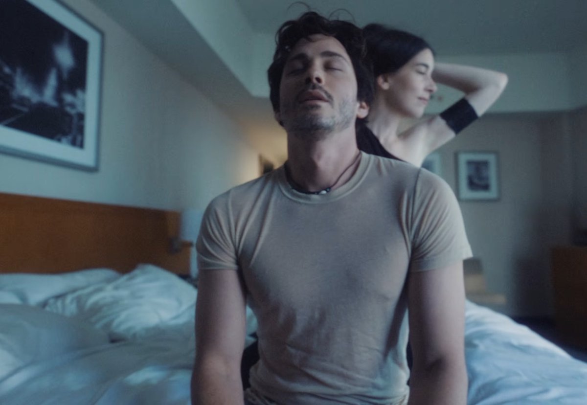 Logan Lerman stars in HAIM’s “Down to be wrong” music video.