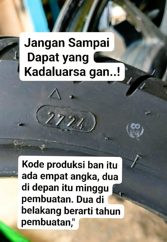 FYI ...

Perhatikan 4 Angka yang tertera di ban motor anda 🙏

Awas jangan sampai dapat yang kadaluarsa ya ...
