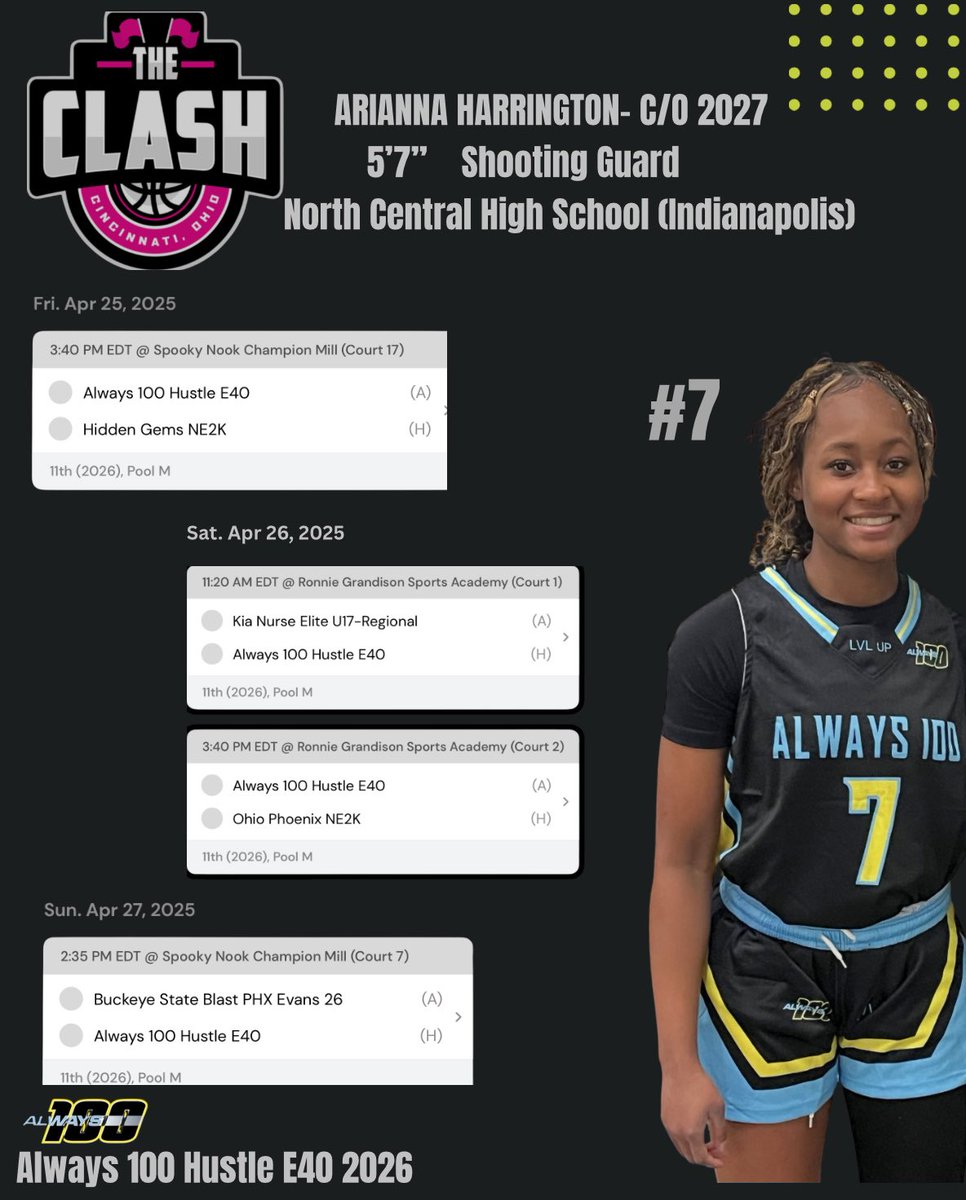 It’s game time! Come check me out this weekend at the Clash! <a href="/vjhAlways100/">Always 100</a> <a href="/NCWB317/">@NCWBasketball</a>
