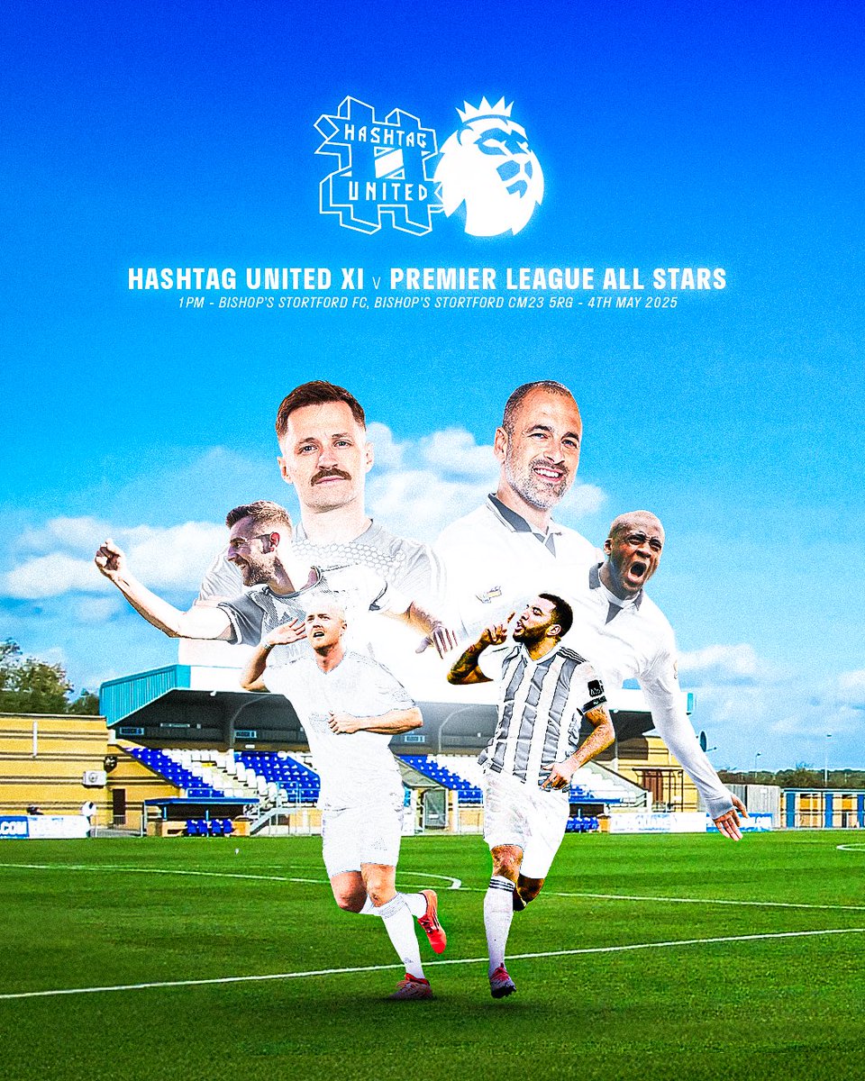 Hashtag United (@hashtagutd) on Twitter photo ๐๐๐ฌ๐ก๐ญ๐๐ ๐๐ง๐ข๐ญ๐๐ ๐ฏ ๐๐ซ๐๐ฆ๐ข๐๐ซ ๐๐๐๐ ๐ฎ๐ ๐๐ฅ๐ฅ ๐๐ญ๐๐ซ๐ฌ
On Sunday the 4th of May a Hashtag United XI, featuring some of your favourite OGs, will be taking on a team made up of celebrities & <a href="/premierleague/">Premier League</a> legends, including the likes of Yaya Toure, Joe Cole, ๐๐๐ฌ๐ก๐ญ๐๐ ๐๐ง๐ข๐ญ๐๐ ๐ฏ ๐๐ซ๐๐ฆ๐ข๐๐ซ ๐๐๐๐ ๐ฎ๐ ๐๐ฅ๐ฅ ๐๐ญ๐๐ซ๐ฌ
On Sunday the 4th of May a Hashtag United XI, featuring some of your favourite OGs, will be taking on a team made up of celebrities & <a href="/premierleague/">Premier League</a> legends, including the likes of Yaya Toure, Joe Cole,