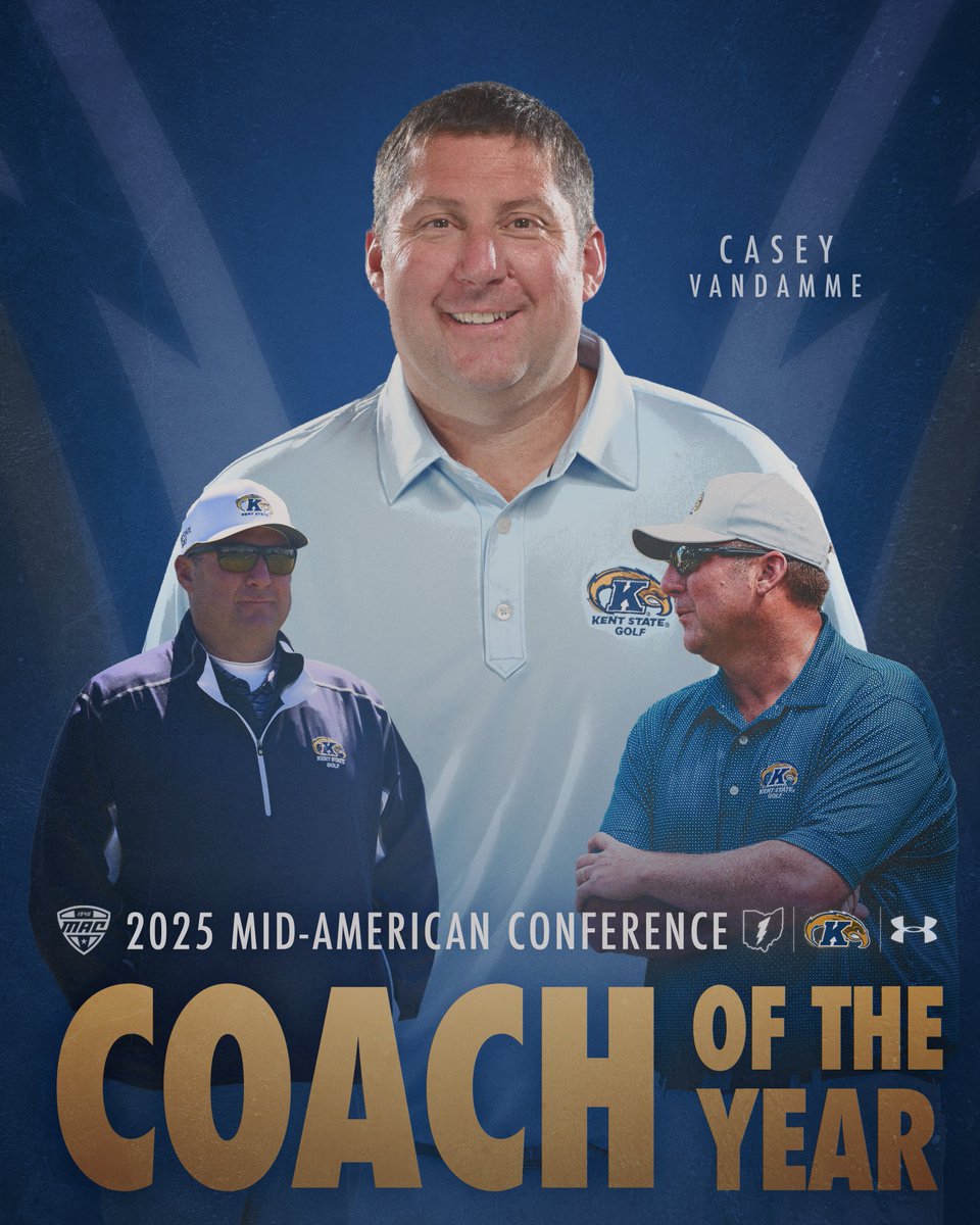 Kent State Women's Golf (@kentstwgolf) on Twitter photo ππΌπΎ πΎπ€πππ π€π π©ππ ππππ§
Head Coach Casey VanDamme has been named MAC Coach of the Year for the third consecutive season! π
#GoFlashes | <a href="/KentStAthletics/">Kent State Athletics</a> ππΌπΎ πΎπ€πππ π€π π©ππ ππππ§
Head Coach Casey VanDamme has been named MAC Coach of the Year for the third consecutive season! π
#GoFlashes | <a href="/KentStAthletics/">Kent State Athletics</a>