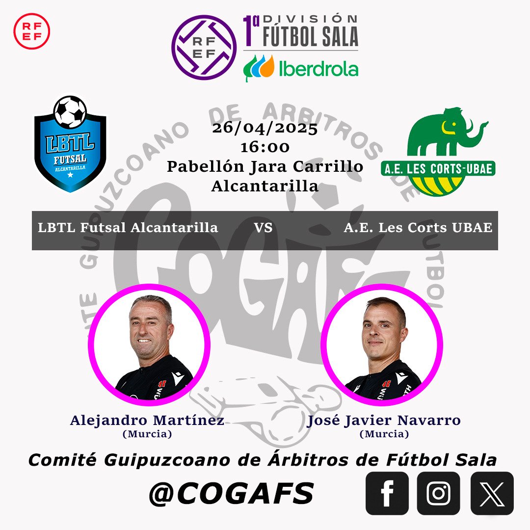 Comité Guipuzcoano de Árbitros de Fútbol Sala tweet media