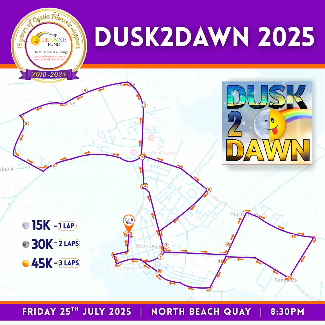 👣 Haven’t registered yet? Don’t worry — there’s still time! 📅 You have until Sunday to join us for a night to remember:

👉 entrycentral.com/DUSK2DAWN2025
#theleannefund #cysticfibrosis #dusk2dawn2025 #lightupthenight #isleoflewis