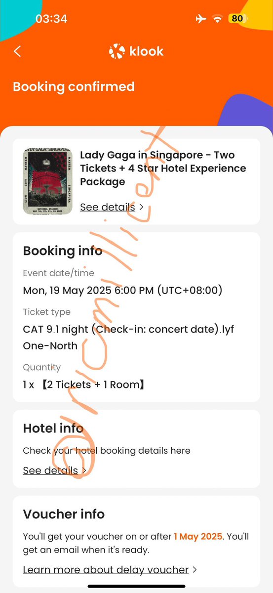 RicMillicent's tweet photo. WTS LFB selling for sale

Lady Gaga in Singapore Mayhem Klook package
May 19
CAT 9 

1 ticket + shared 4-star hotel (1 room, 1 night)
or
2 tickets + 4-star hotel (1 room, 1 night)

RFS: alone 😭/have tix on diff date

Selling for original price/no additional fee (half if tingi) https://t.co/1HlBH25EOf