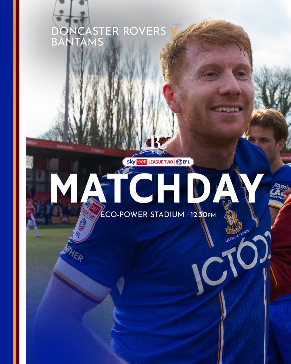An early trip to Doncaster awaits. 👊

Let's do this, City! ❤️💛

#BCAFC