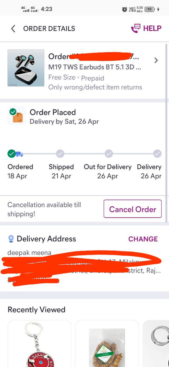 Deepak_meena___'s tweet photo. 18 april ko order kiya hai lekin abhi tk ship bhi nahi hua 😅 @meesho_support @Meesho_Official @meeshotech https://t.co/ta86bMq05X